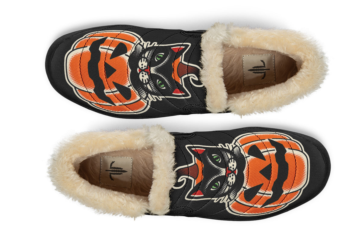 Cat Pumpkin Winter Sneakers