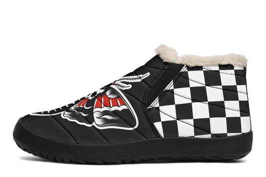 Checkered Death Moth Winter Sneakers
