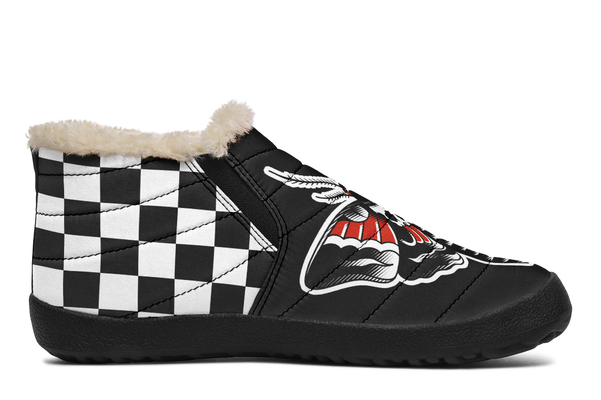 Checkered Death Moth Winter Sneakers
