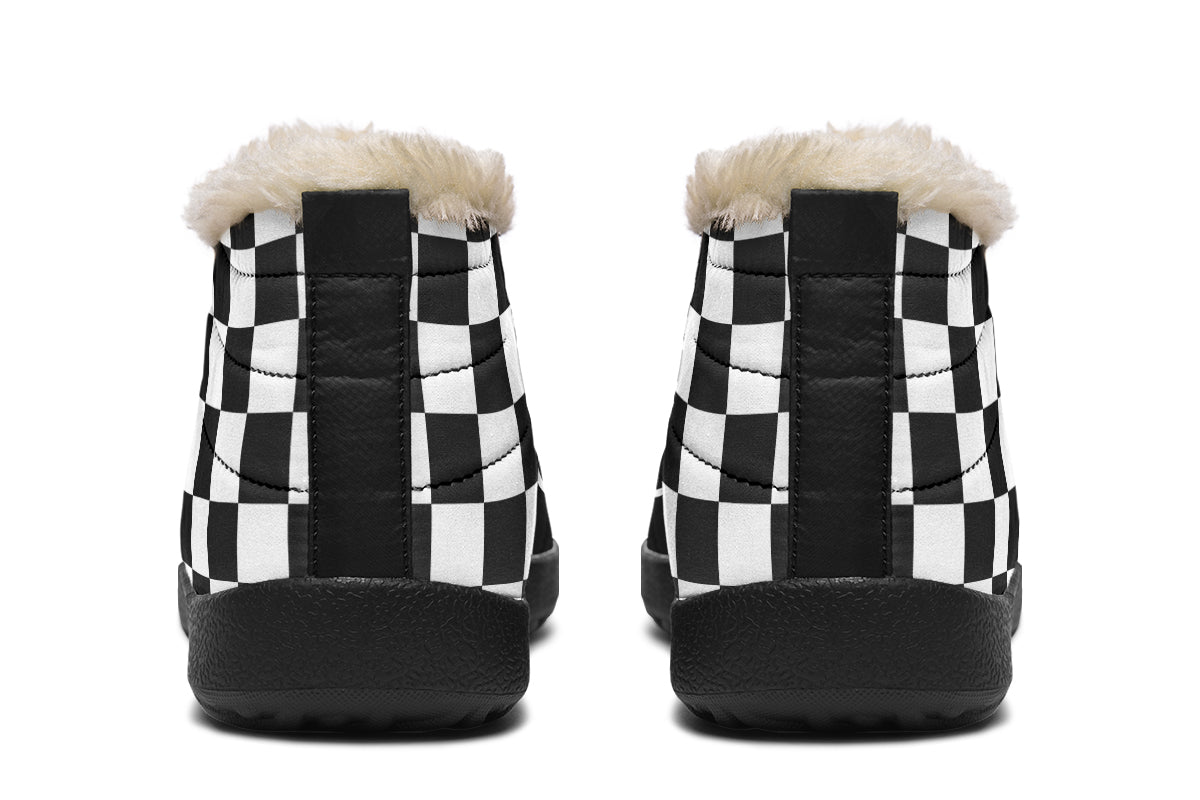 Checkered Death Moth Winter Sneakers
