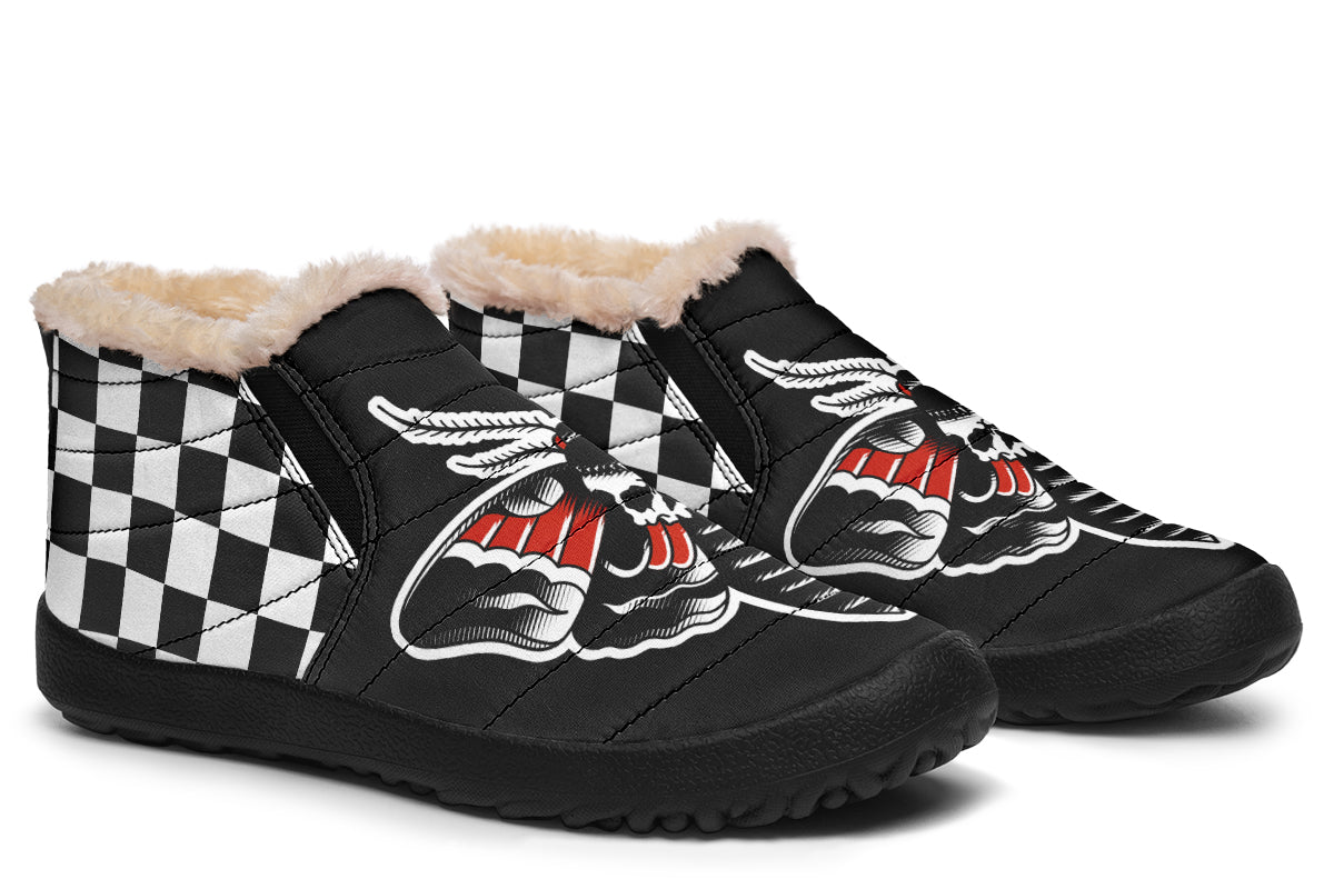 Checkered Death Moth Winter Sneakers