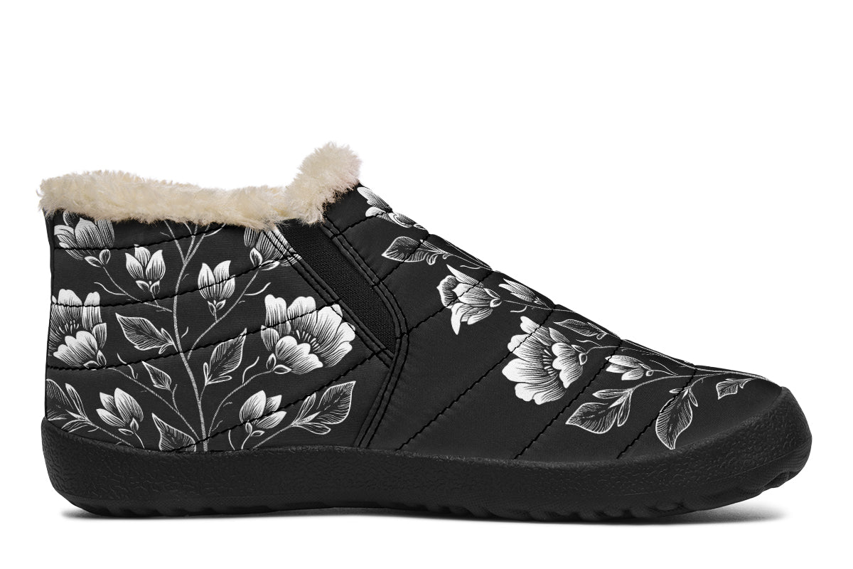 Floral Minimalist Winter Sneakers