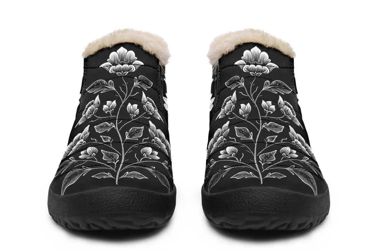 Floral Minimalist Winter Sneakers