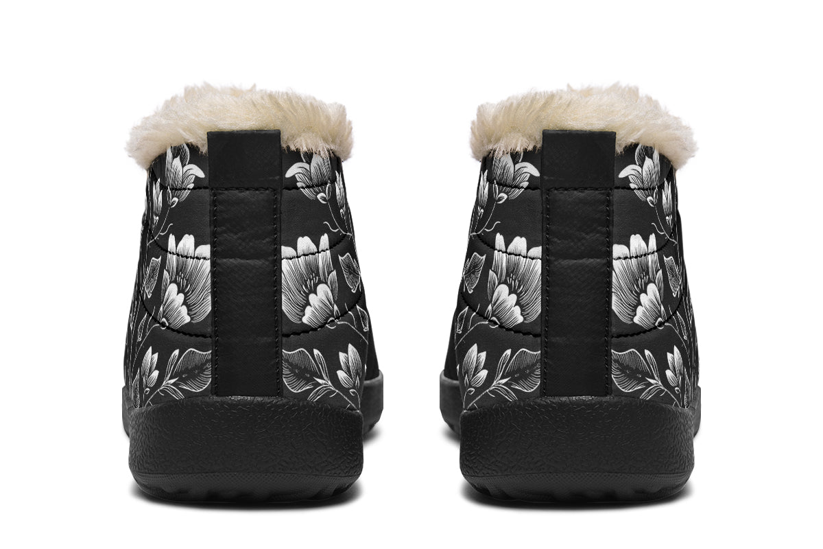 Floral Minimalist Winter Sneakers