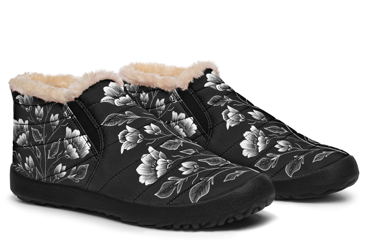 Floral Minimalist Winter Sneakers