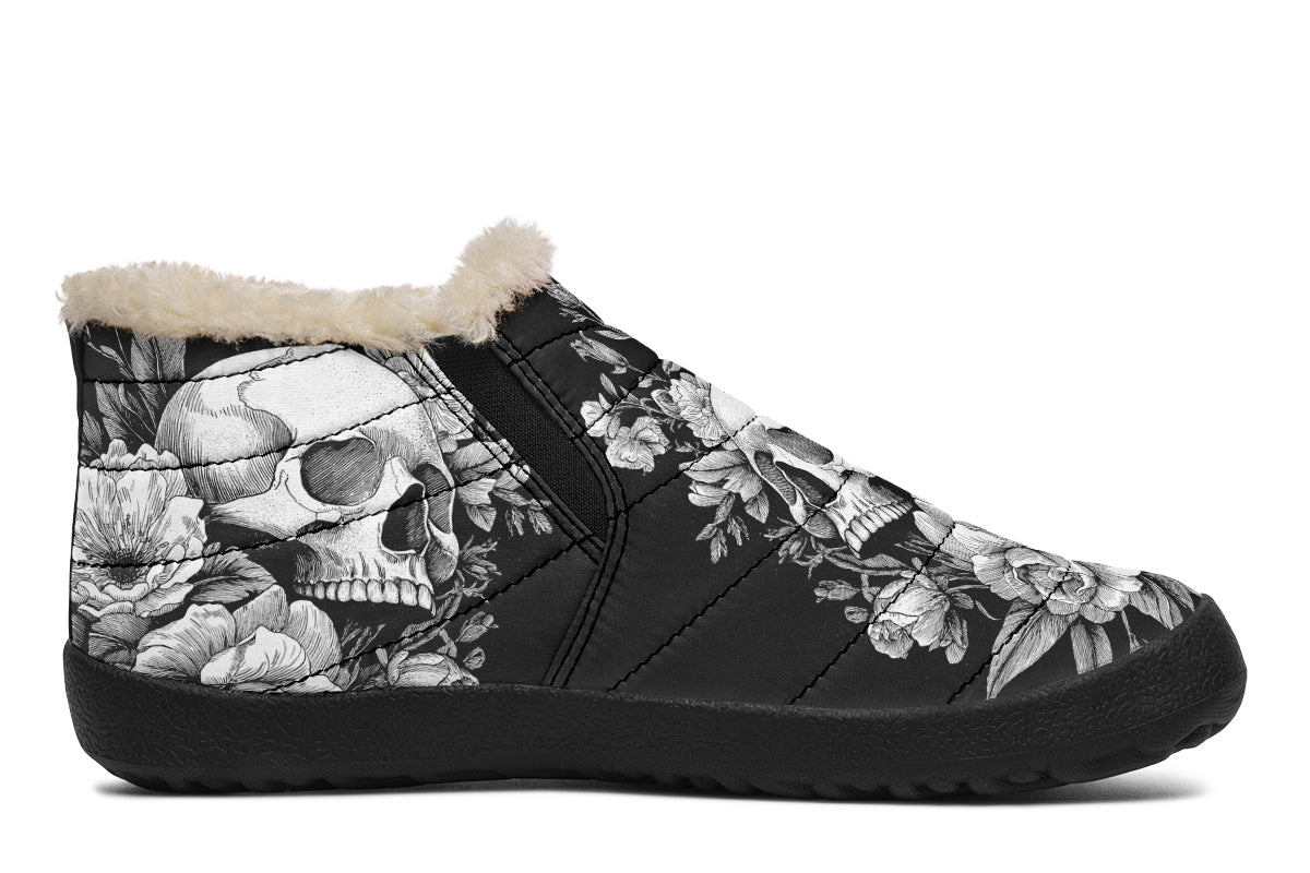 Flowering Skull Winter Sneakers