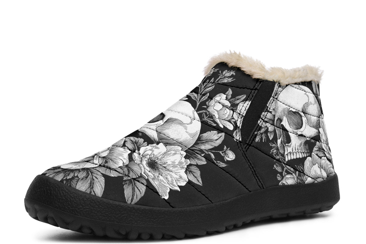 Flowering Skull Winter Sneakers