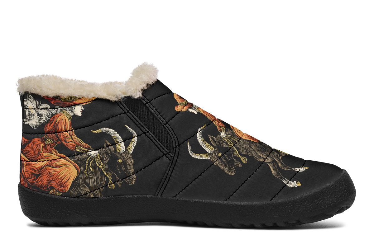 Goat Witch Skull Winter Sneakers