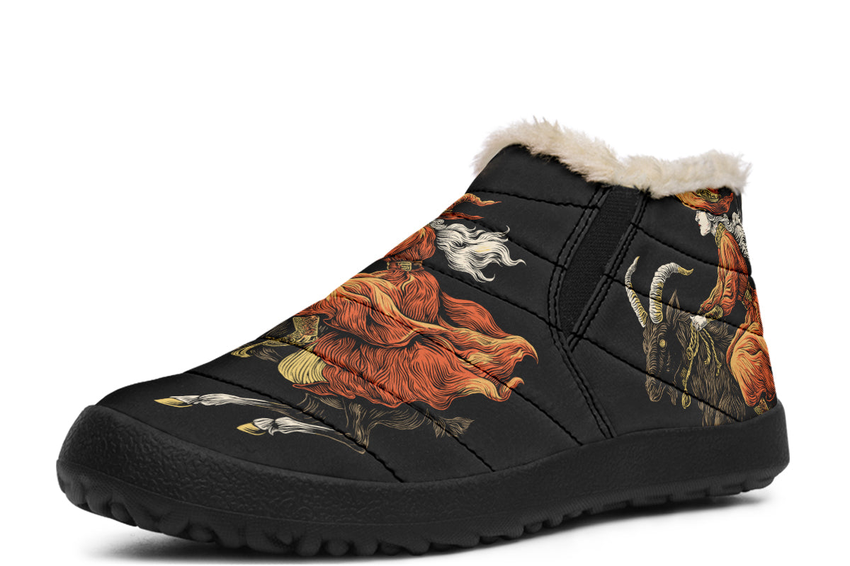 Goat Witch Skull Winter Sneakers