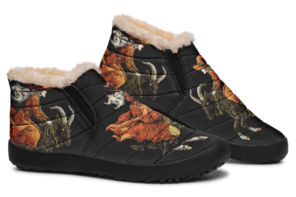 Goat Witch Skull Winter Sneakers