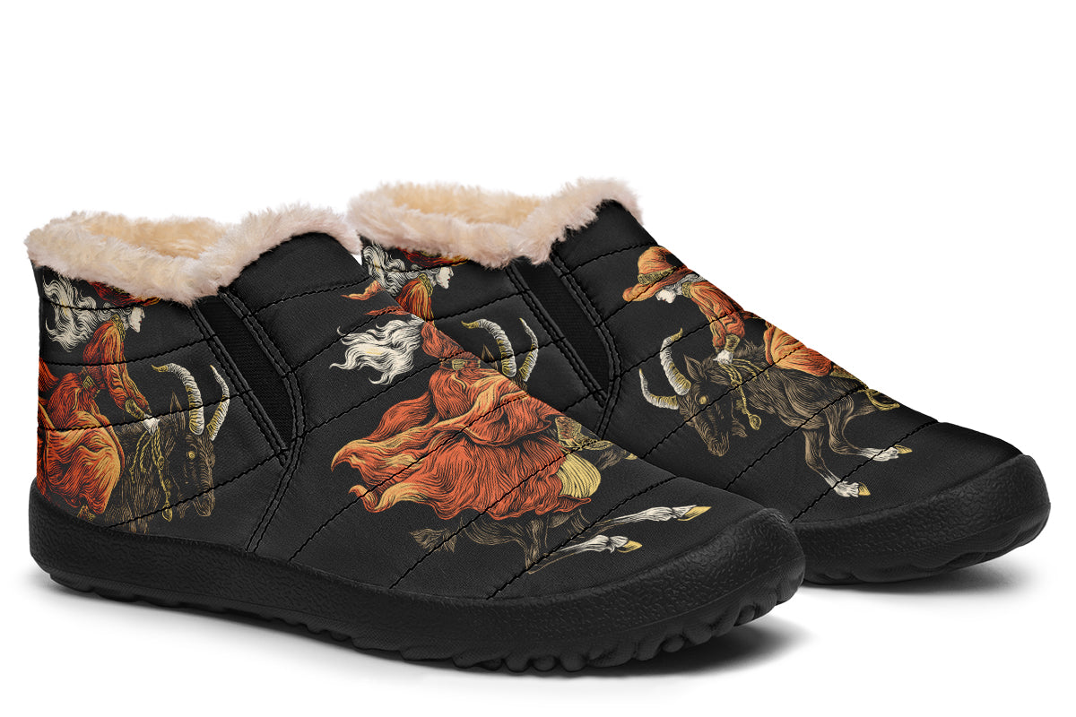 Goat Witch Skull Winter Sneakers