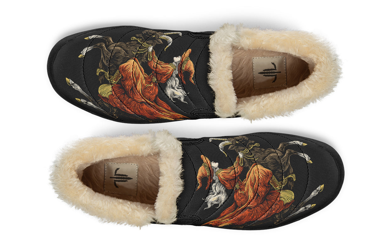 Goat Witch Skull Winter Sneakers