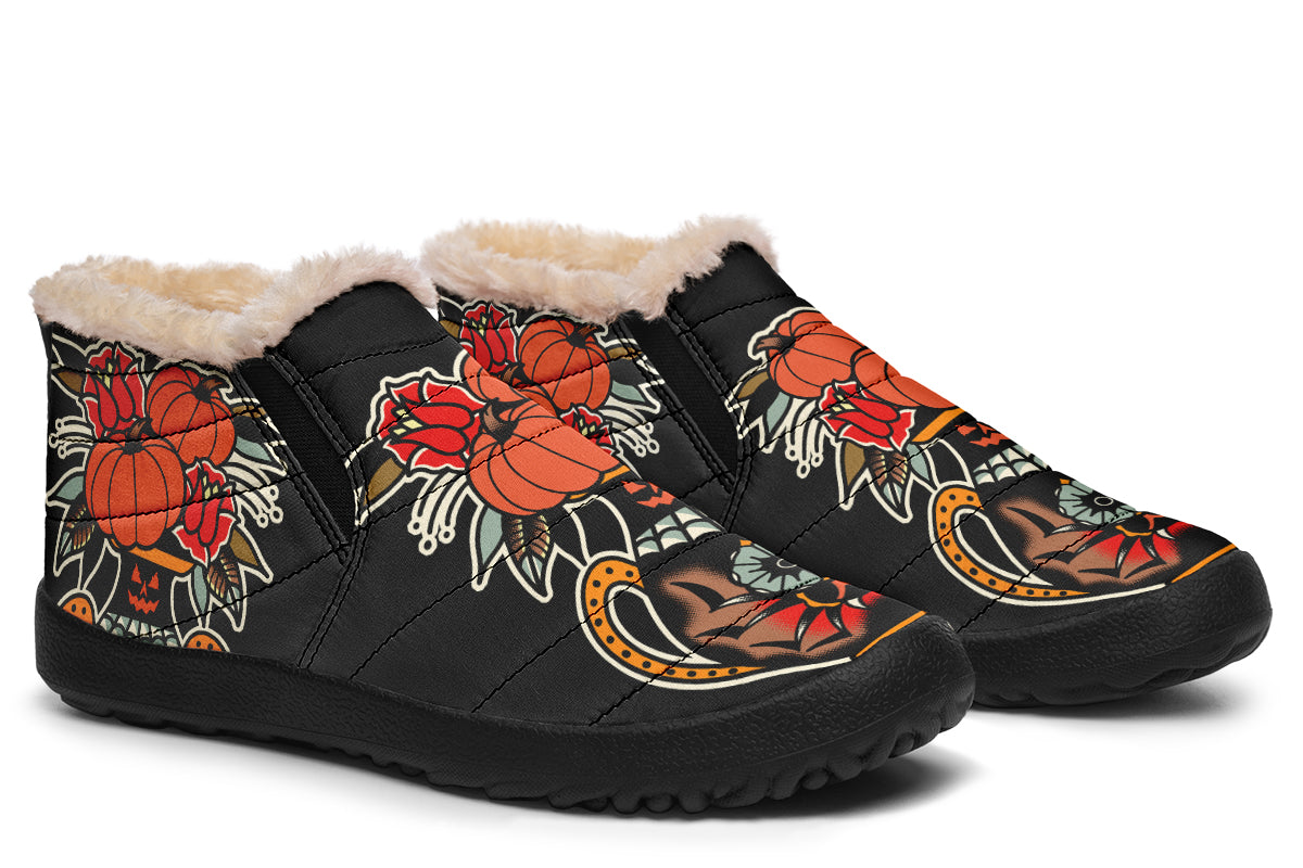 Halloween Vase Winter Sneakers
