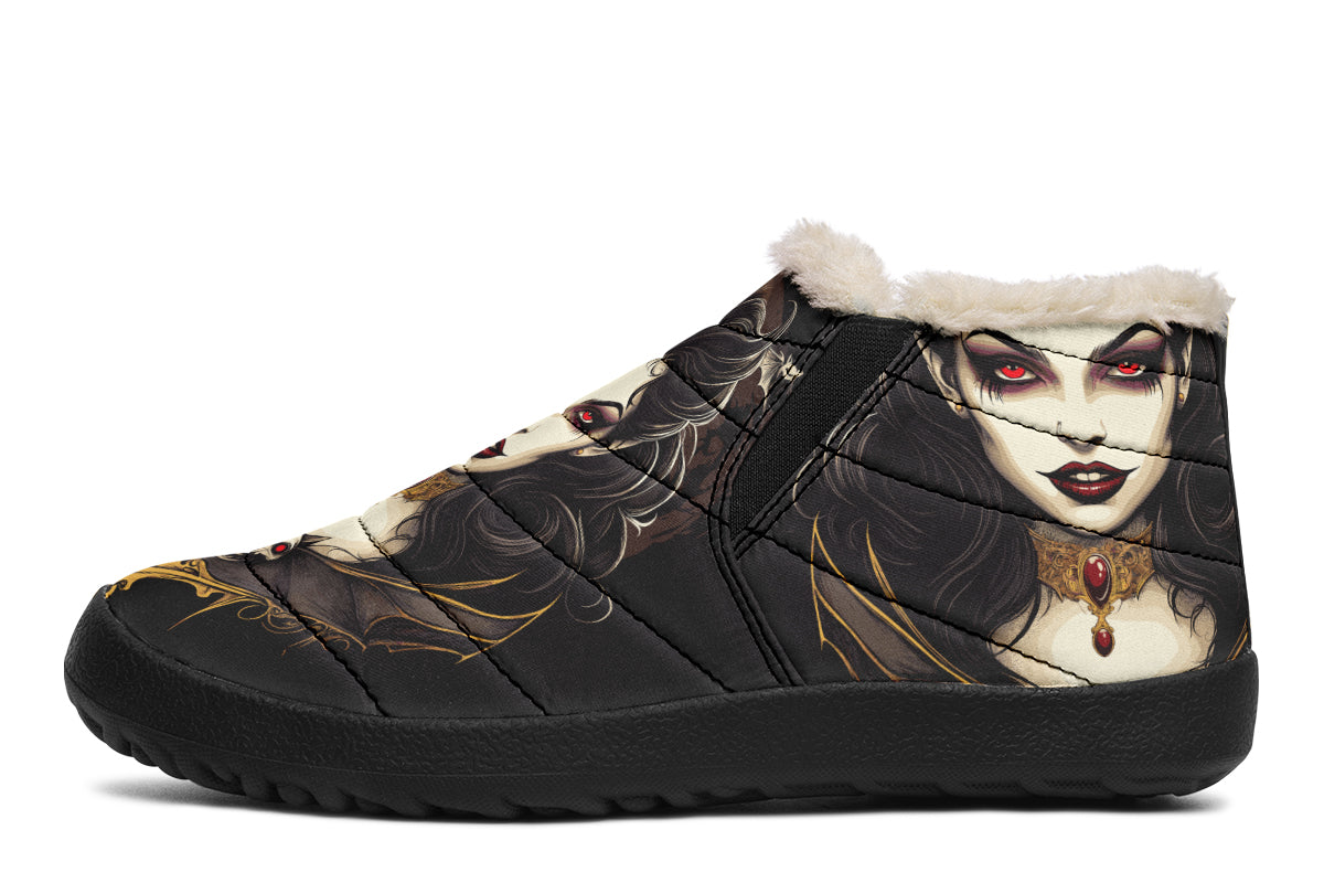 Neo Traditional Vampire Girl Winter Sneakers