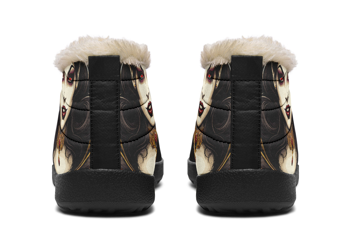 Neo Traditional Vampire Girl Winter Sneakers