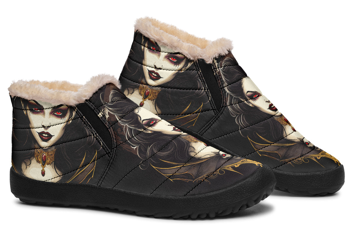 Neo Traditional Vampire Girl Winter Sneakers