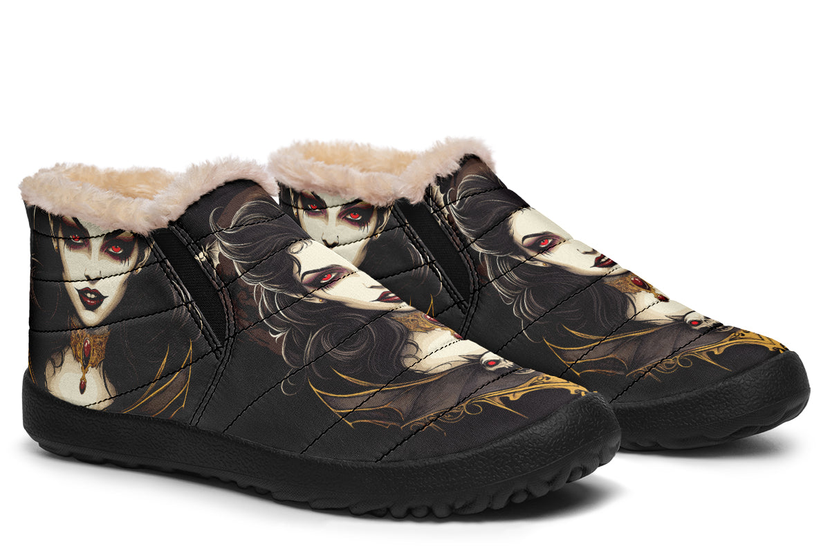 Neo Traditional Vampire Girl Winter Sneakers