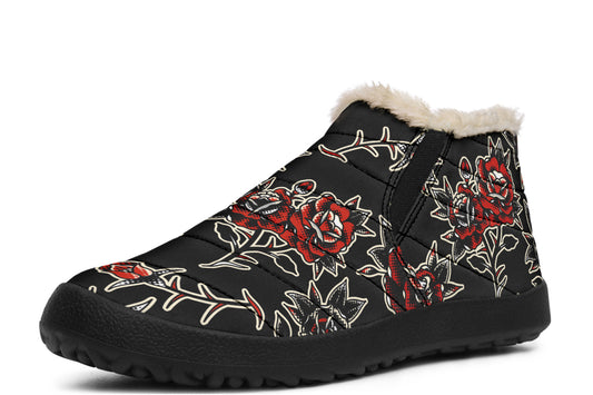 Pattern Rose Winter Sneakers