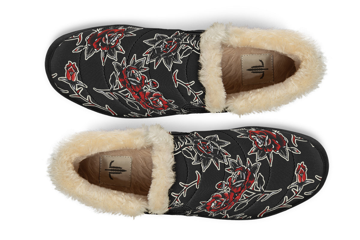 Pattern Rose Winter Sneakers