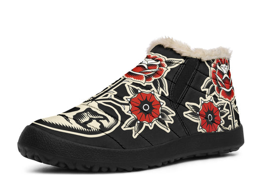 Skull Flowers Winter Sneakers