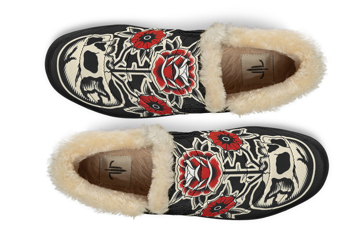 Skull Flowers Winter Sneakers