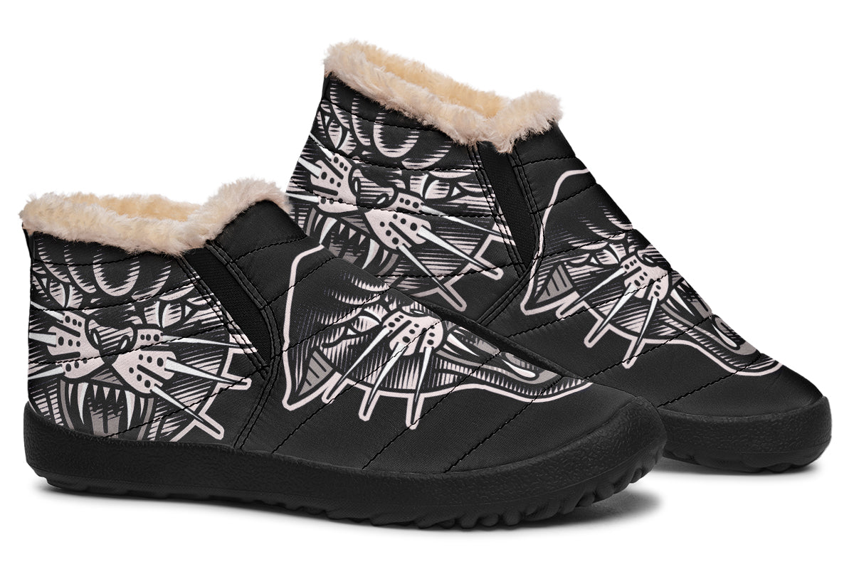 Traditional Panther Winter Sneakers
