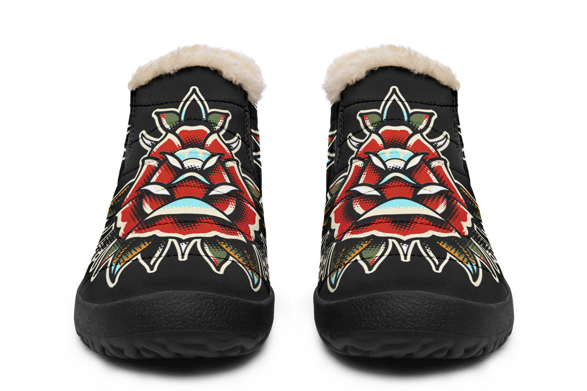 Traditional Rose Winter Sneakers