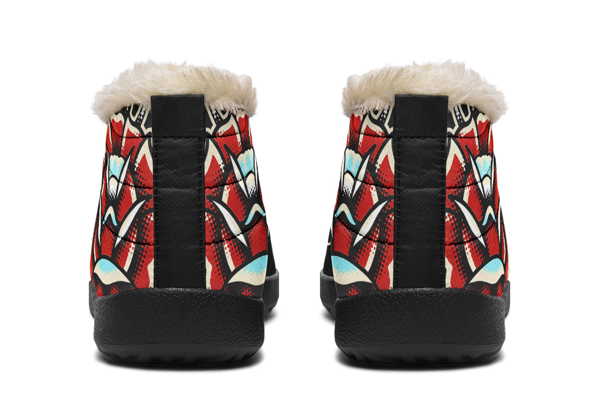 Traditional Rose Winter Sneakers