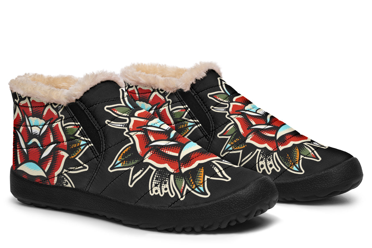 Traditional Rose Winter Sneakers