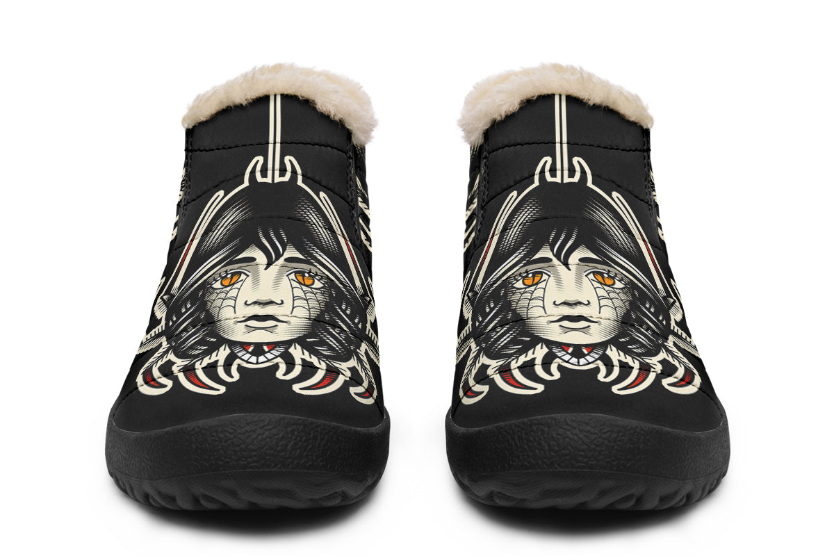 Traditional Spider Girl Head Winter Sneakers