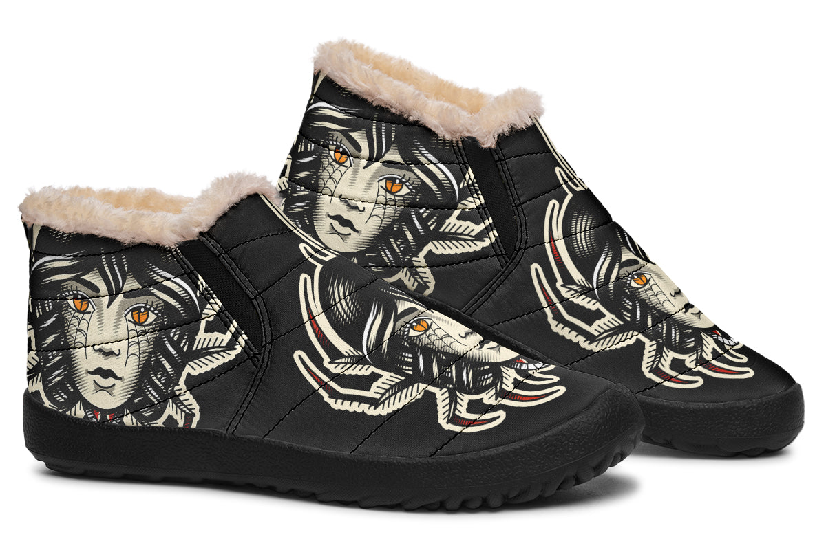 Traditional Spider Girl Head Winter Sneakers