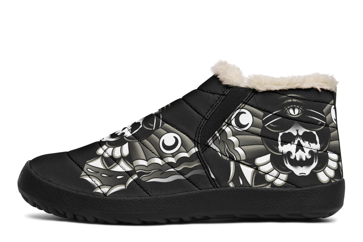 Undead Butterfly Girl Winter Sneakers