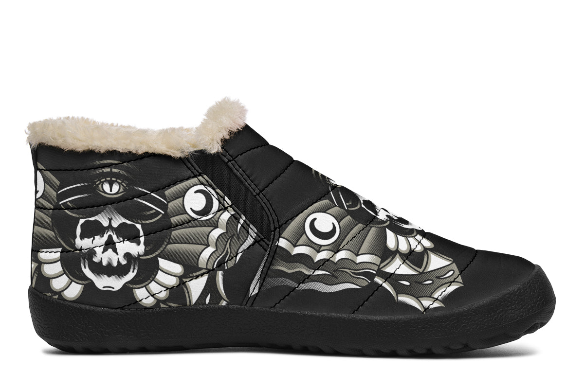 Undead Butterfly Girl Winter Sneakers