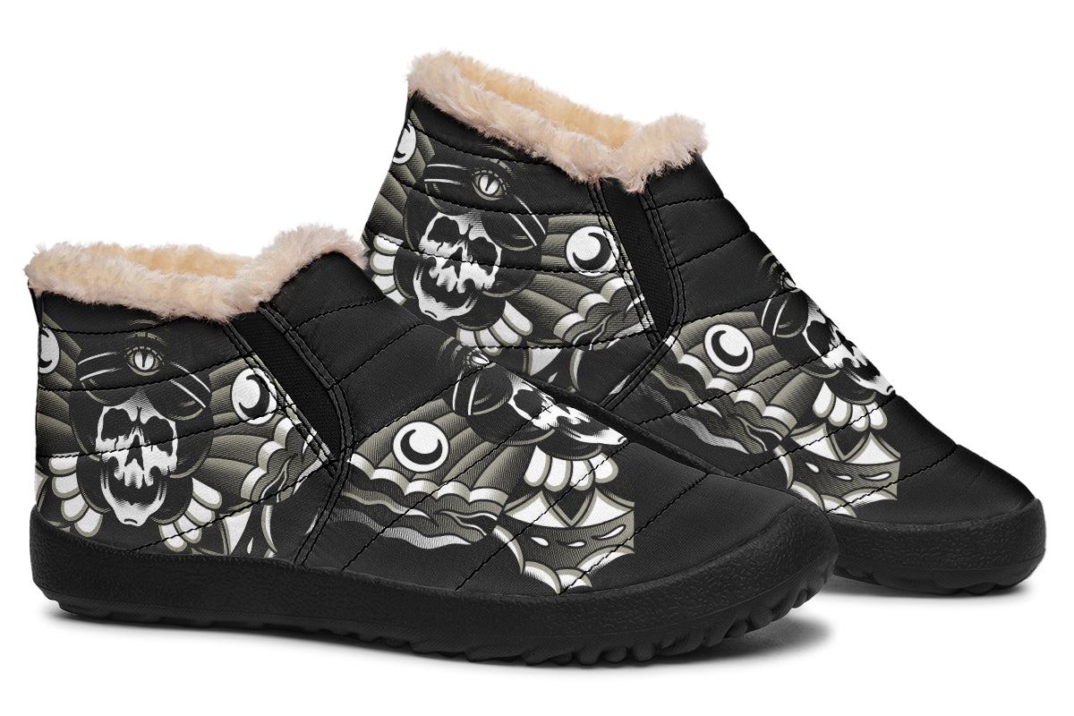 Undead Butterfly Girl Winter Sneakers