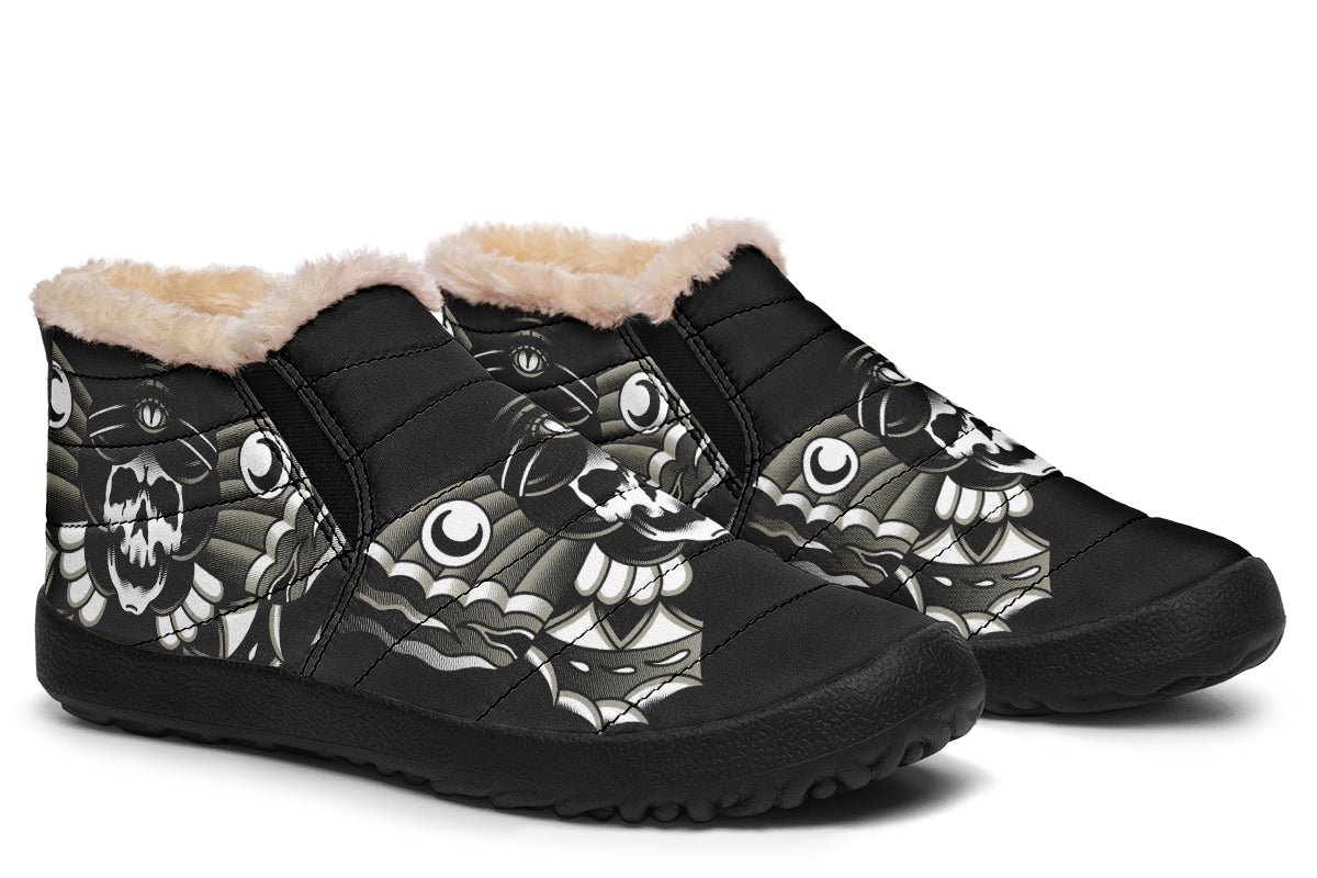 Undead Butterfly Girl Winter Sneakers