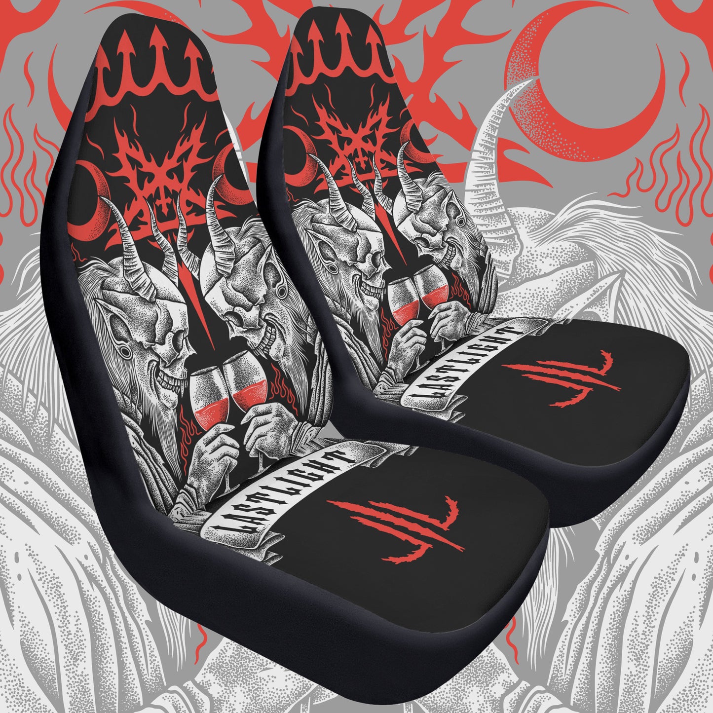 Cheers The Devil Car Seat Covers (2 Pcs)