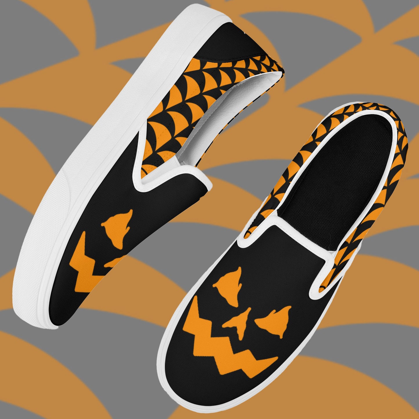 Jack-O-Lantern Skate Slip On Shoes