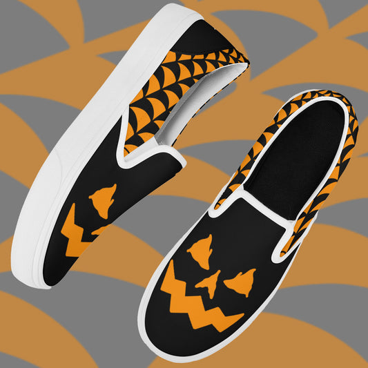 Jack-O-Lantern Skate Slip On Shoes