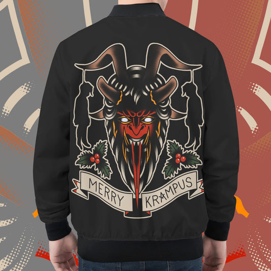 Merry Krampus Bomber Jacket