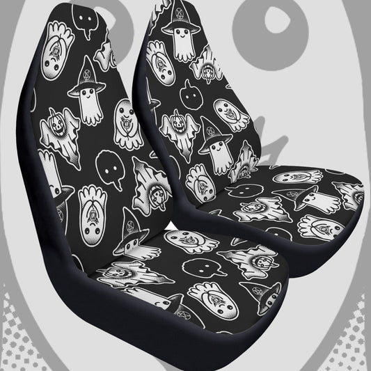 Spooky Ghosts Car Seat Covers (2 Pcs)
