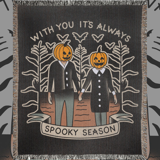 Spooky Season Woven Blanket