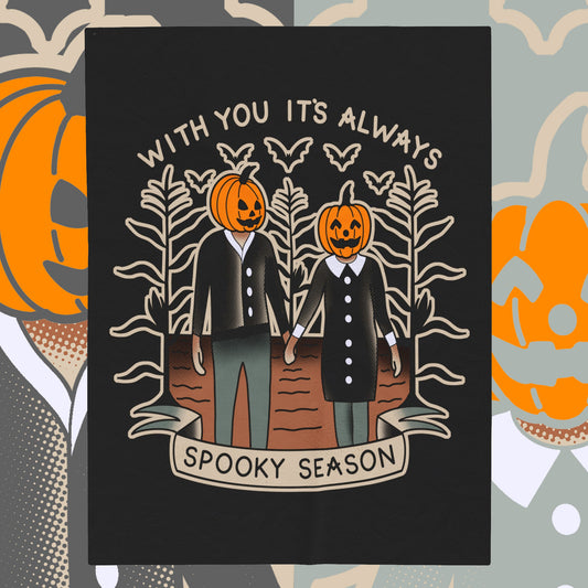 Spooky Season Velveteen Plush Blanket