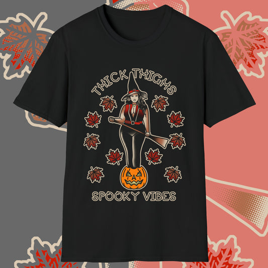 Thick Thighs Spooky Vibes Shirt
