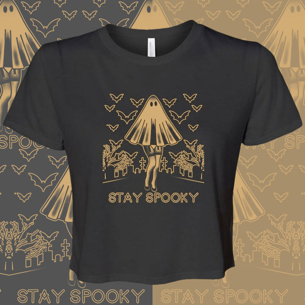 Stay Spooky Flowy Crop - Last Light Apparel