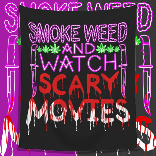 Watch Scary Movies Wall Tapestry - Last Light Apparel